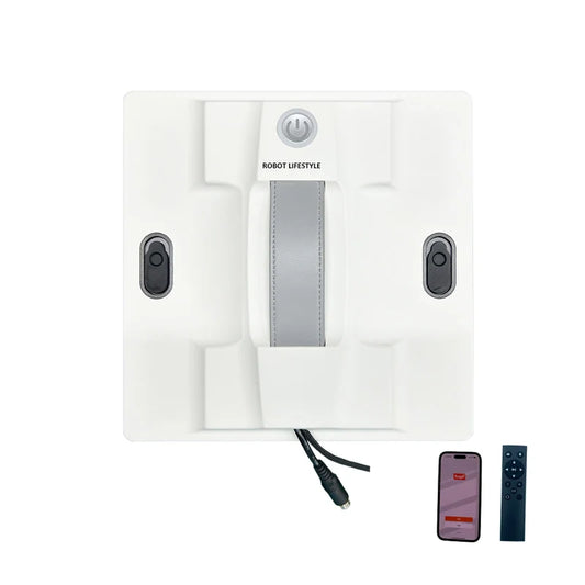 2025 Robotic Window Cleaner Wet Cleaning 5600Pa Strong Suction App Electric Glass Vacuum Wiper Cle