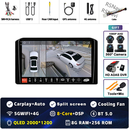 Android 14 Car Radio For Mitsubishi Xpander 2021 2022 Navigation GPS Multimedia Video Player Stereo wifi+4G Carplay Qualcomm DSP