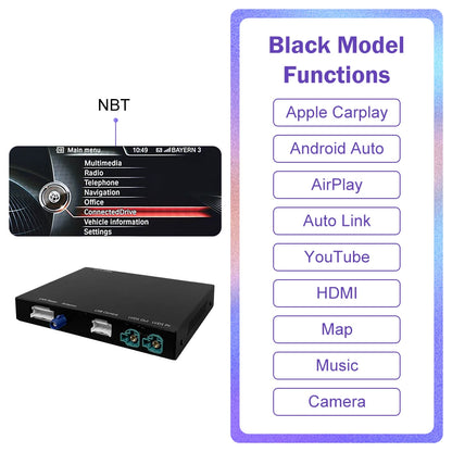 Road Top Wireless CarPlay for BMW 5 Series F10 F11 F07 7 Series F01 F02 F03 F04 Android AutoMirror Link AirPlay Camera View