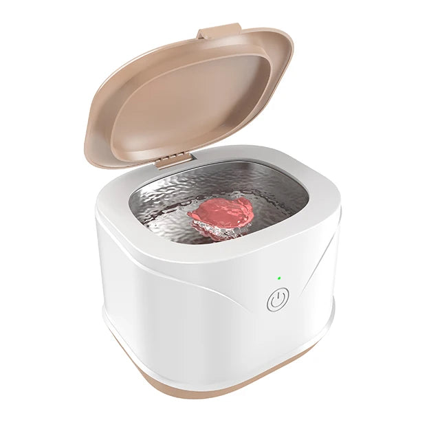 Ultrasonic Cleaner Machine 46000Hz Portable Ultrasonic Jewellery Cleaner for Dental Retainer Mouth