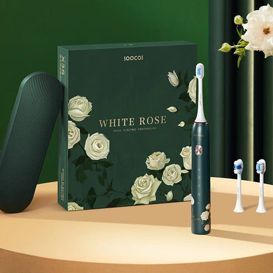 SOOCAS X3S White Rose Adult Smart Sonic Electric Toothbrush IPX7 Waterproof Ultrasonic Tooth Brush