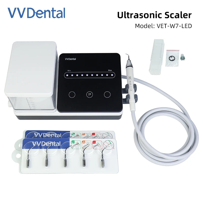 VVDen Ultrasonic Washing Machine Calculus Plaqu Periodontal disease pulpitis  VET-W7 LED Plastic P