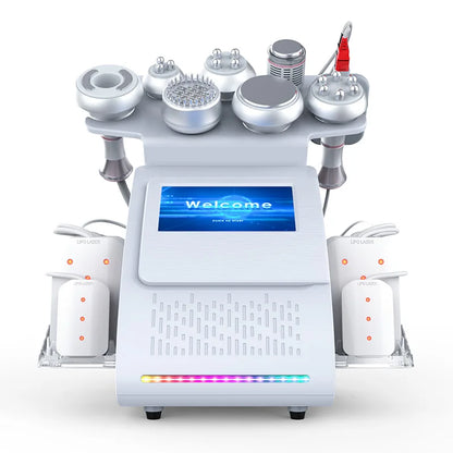 2023 The Latest 9 In 1 80k Ultrasonic Cavitation Vacuum RF Laser Weight Loss Machine Suitable for Home and Business