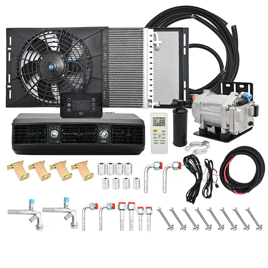 202 Universal Electric Compressor Car A/C 12V/24V Truck Air Conditioning Systems Air Conditioner Unit For Camper Van