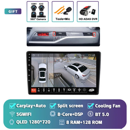 Android 14 Carplay Car Radio Multimedia For Citroen C5 2008 2009 2010 -2017 navigation video DVD Autoradio Stereo 2din Head Unit