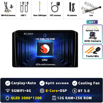 Android 14 Car Radio For Mitsubishi Xpander 2021 2022 Navigation GPS Multimedia Video Player Stereo wifi+4G Carplay Qualcomm DSP