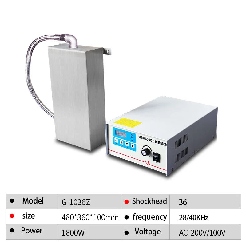Ultrasound Cleaning Machine cavitation plates transducer and generator 28khz/40khz Input immersibl