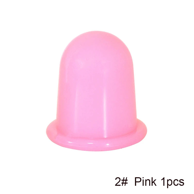 Hotsale Silicone Jar Vacuum Cuppings Can for Body Fack Facial Massage Tool Suction Cans Anti Cellulite Cups Set Health Care Tool