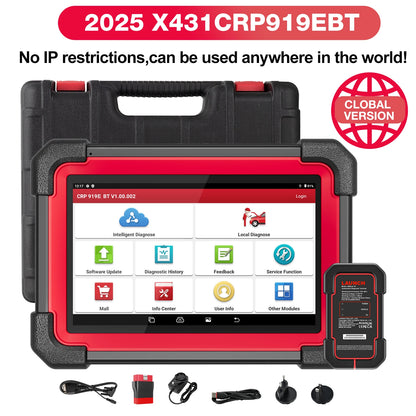 2025 NEW LAUNCH X431 CRP919E BT OBD2 Scanner Bidirectional Scan Tool added CAN FD/DoIP OE-Level All System Diagnostic,with BT ad