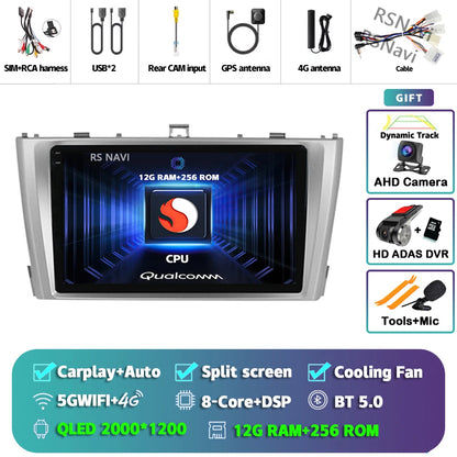Android 14 Car Radio For Toyota Avensis T27 2009 - 2015 Navigation GPS Multimedia Player Stereo wifi+4G Carplay auto video 2din