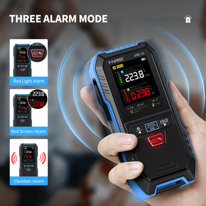 FNIRSI ERD-10 4-IN-1 Electromagnetic Radiation Detector, Electric & Magnetic Field Strength, RF Power, Temperature Monitor