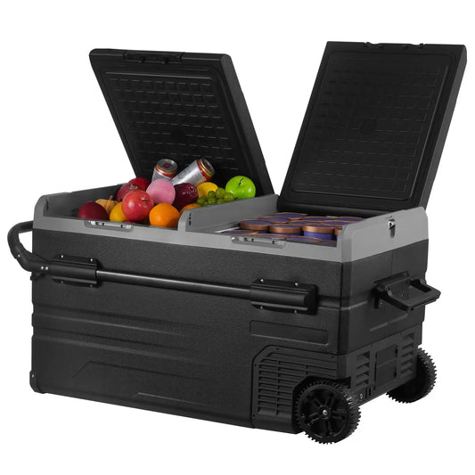 VEVOR 36L 40L 50L 58L 95L 115L Car Refrigerator, 12 Volt,  Dual Zone Portable Freezer, Compressor Cooler for Home Camping RV Car