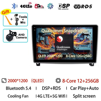 Android 15 Car Radio For Peugeot 407 1 2004 - 2011 GPS Multimedia Player Navi Wireless Carplay DSP BT Head Unit 360 Camera Video