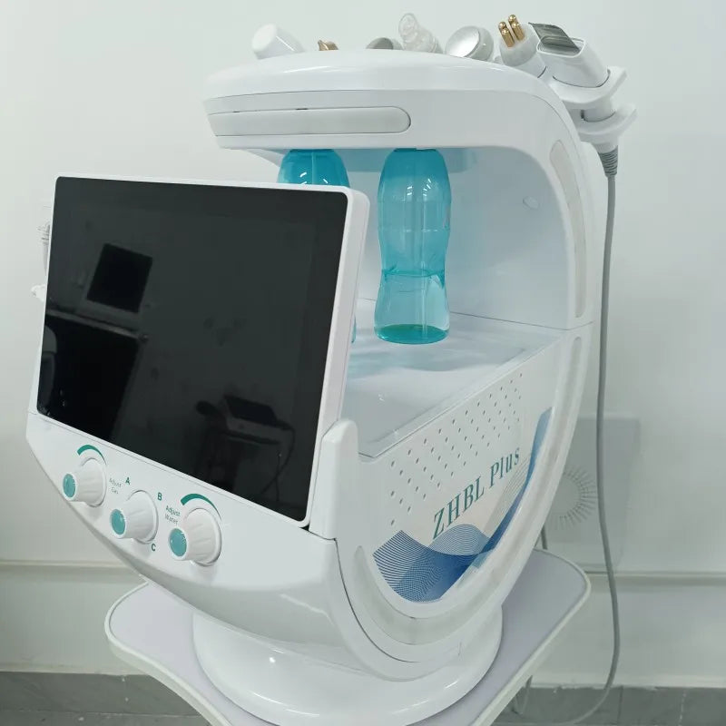 7 In 1 Water Oxygen Bubble Jet Peel Beauty Skin Multifunction Facial Care Machine Peeling Anti Aging Skin Analysis Devices