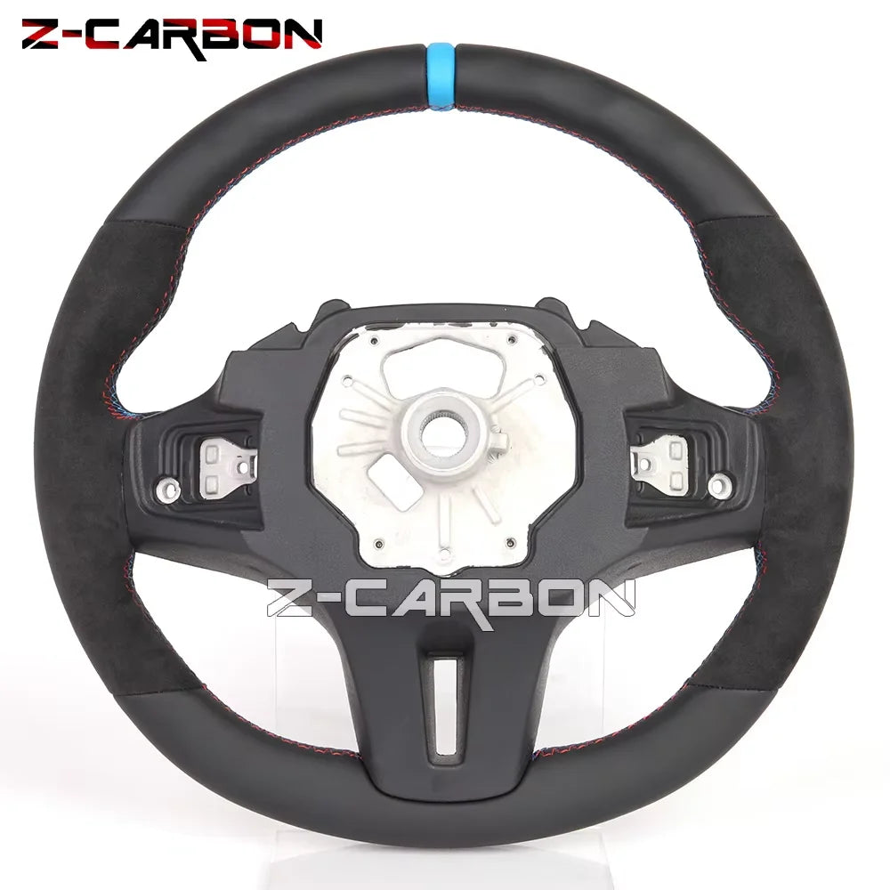 Full Leather Steering Wheel For BMW M3 M4 1-4 Series X1-X6 F20 F21 F22 F30 F31 F32 F80 F87 Alcantara Leather Steering Wheel