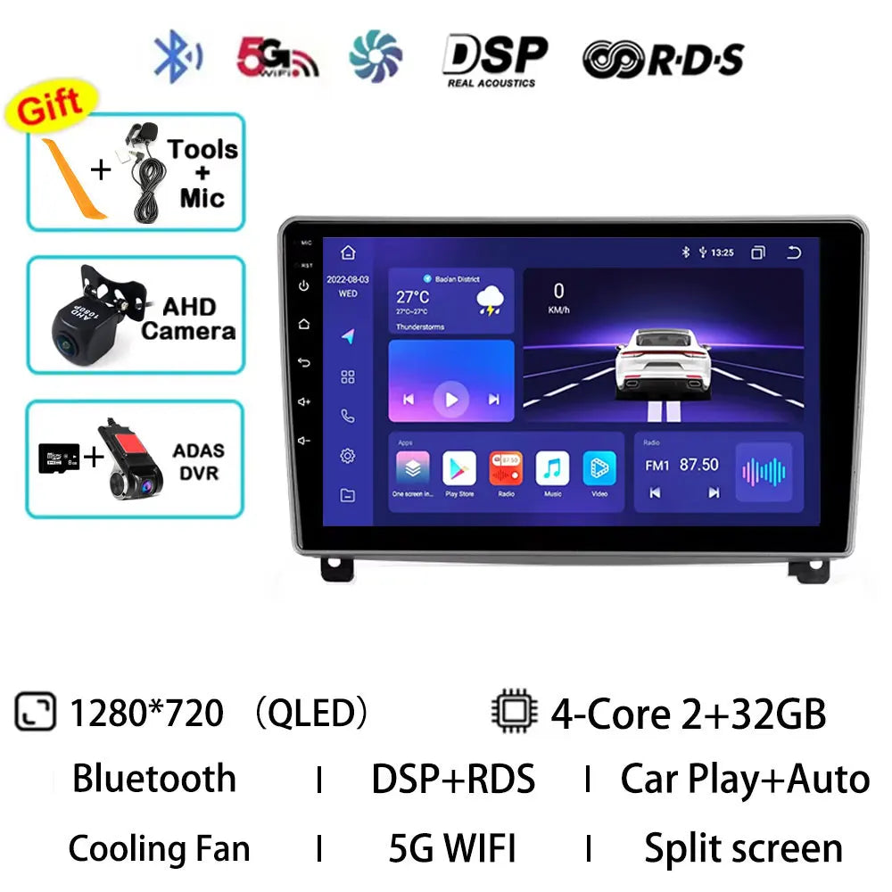 Android 15 Car Radio For Peugeot 407 1 2004 - 2011 GPS Multimedia Player Navi Wireless Carplay DSP BT Head Unit 360 Camera Video