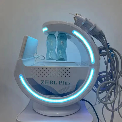 New 7 In 1 Smart Ice Blue Hydra Oxyge Dermabrasion Facial Mahcine Skin Cleaning Skin Analyzer Dermabrasion Facial Aquafacial