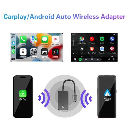 New MINI C3 plug and play wireless CarPlay Dongle Android AUTO Box Car Navigation Smart Car Machine interconnection BT WiFi