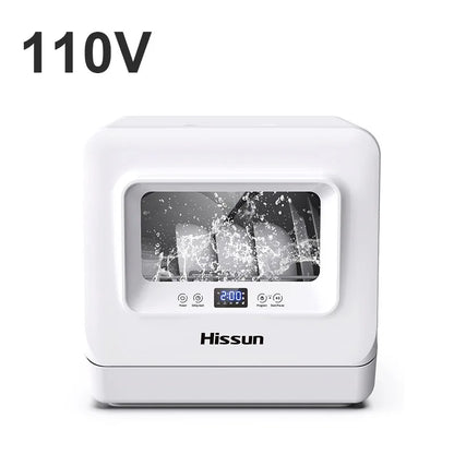 110V Cross border Export Desktop Household Non Installation Fully Automatic Dishwasher Intelligent