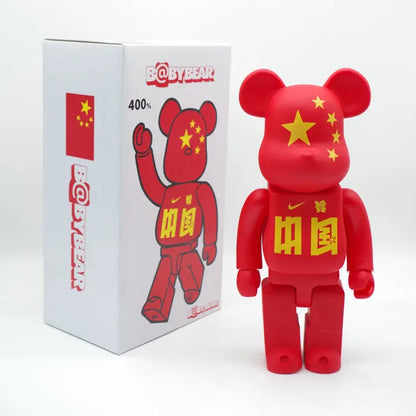 Bearbrick400 cartoon bear tide doll hand-made movable model home decoration Christmas gift birthday gift collection