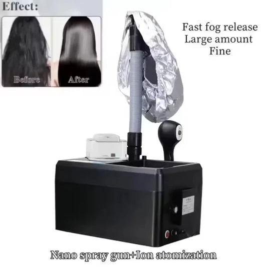 Nano Ultrasonic Hair Spa Machine Scalp Care Deep Conditioning Hair Steamer Head-Mounted Smoothing