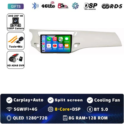 Car Radio Carplay Android 15 For Citroen C3 DS3 2010 - 2016 Navigation GPS Android Auto Multimedia Player Stereo 4G Wifi No 2din