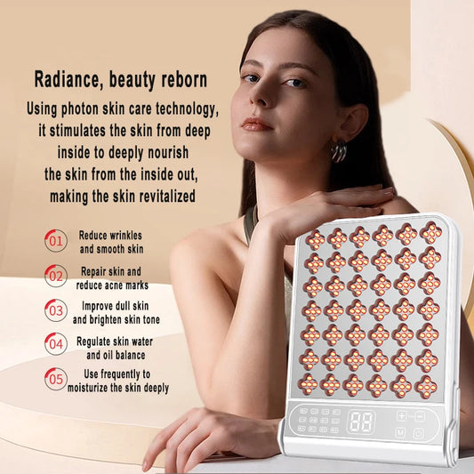 Newest Portable Beauty Health Device LED Red Light Face Therapy Device Skin Whitening Skin Care Facial Machine Home Use