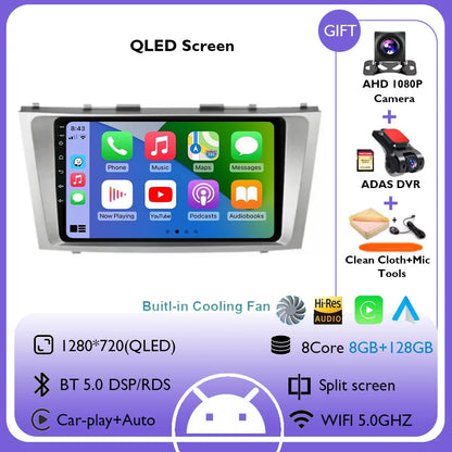 Android 14 Multimedia Player For Toyota Camry XV40 2005 - 2011 Wireless Carplay Auto Radio Car Radio 4G Navigation GPS RDS DSP