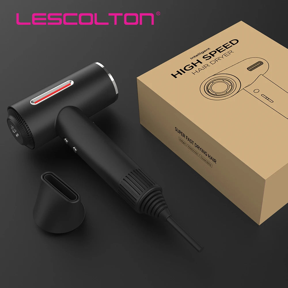 Lescolton High Speed Hair Dryers 110,000 Rpm Professional Salon Ionic Hairdryers Negative Ionic Blow Dryer Anti-static Hair Care