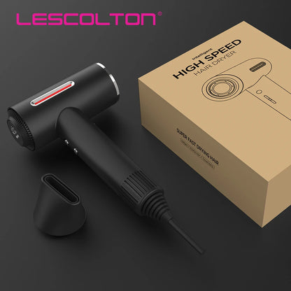 Lescolton High Speed Hair Dryers 110,000 Rpm Professional Salon Ionic Hairdryers Negative Ionic Blow Dryer Anti-static Hair Care