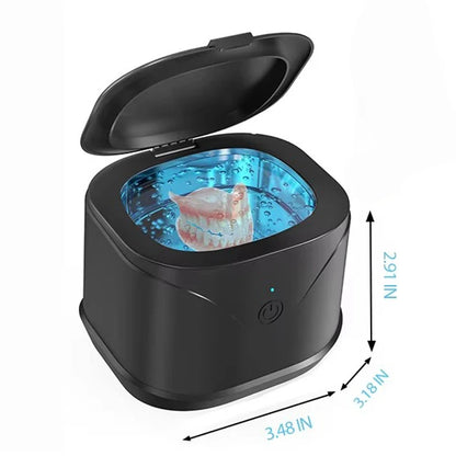 Ultrasonic Cleaner Machine 46000Hz Portable Ultrasonic Jewellery Cleaner for Dental Retainer Mouth