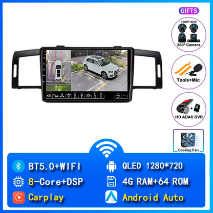 Android 14 Carplay Car Radio For Infiniti M35 2003 - 2010 NISSAN FUGA 2005 - 2010 Navigation Multimedia Player Stereo WiFi+4G BT