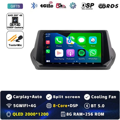 Android 15 Carplay Auto For Peugeot 2008 208 2019 2020 2021 2022 Car Radio Multimedia Video Player Navigation GPS  No 2Din 2 Din