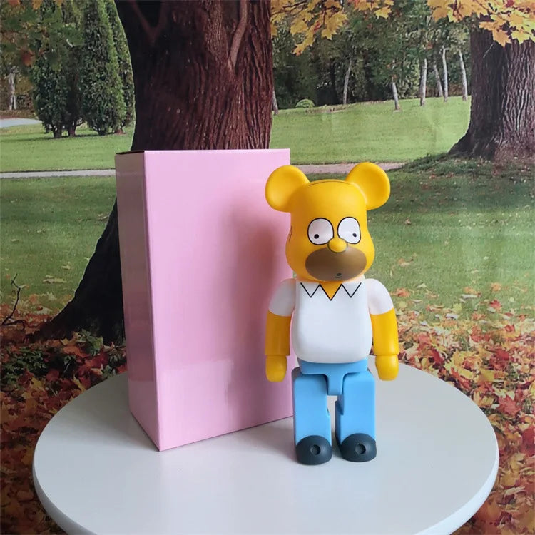 Bearbrick400 cartoon bear tide doll hand-made movable model home decoration Christmas gift birthday gift collection