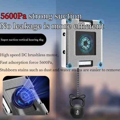 2025 Robotic Window Cleaner Wet Cleaning 5600Pa Strong Suction App Electric Glass Vacuum Wiper Cle