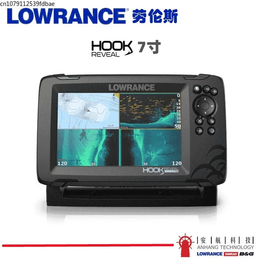 LOWRANCE HOOK REVEAL 7X 7TS Sonar Fish Finder Raft Fishing Road