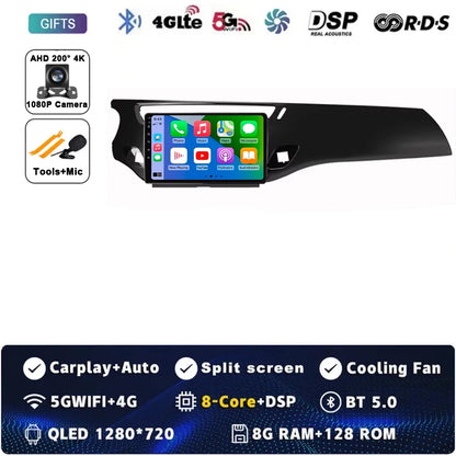 Car Radio Carplay Android 15 For Citroen C3 DS3 2010 - 2016 Navigation GPS Android Auto Multimedia Player Stereo 4G Wifi No 2din