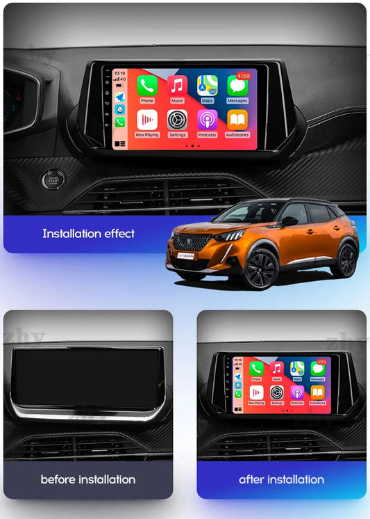 Android 15 Carplay Auto For Peugeot 2008 208 2019 2020 2021 2022 Car Radio Multimedia Video Player Navigation GPS  No 2Din 2 Din