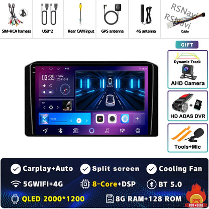 Android 14 Car Radio For Mitsubishi Xpander 2021 2022 Navigation GPS Multimedia Video Player Stereo wifi+4G Carplay Qualcomm DSP