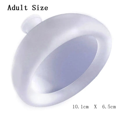 Silicone Pressure Drum Massage,Sputum Remover Cup Pressure Drum Massage Cup Chest Percussion Cup for burping Adults