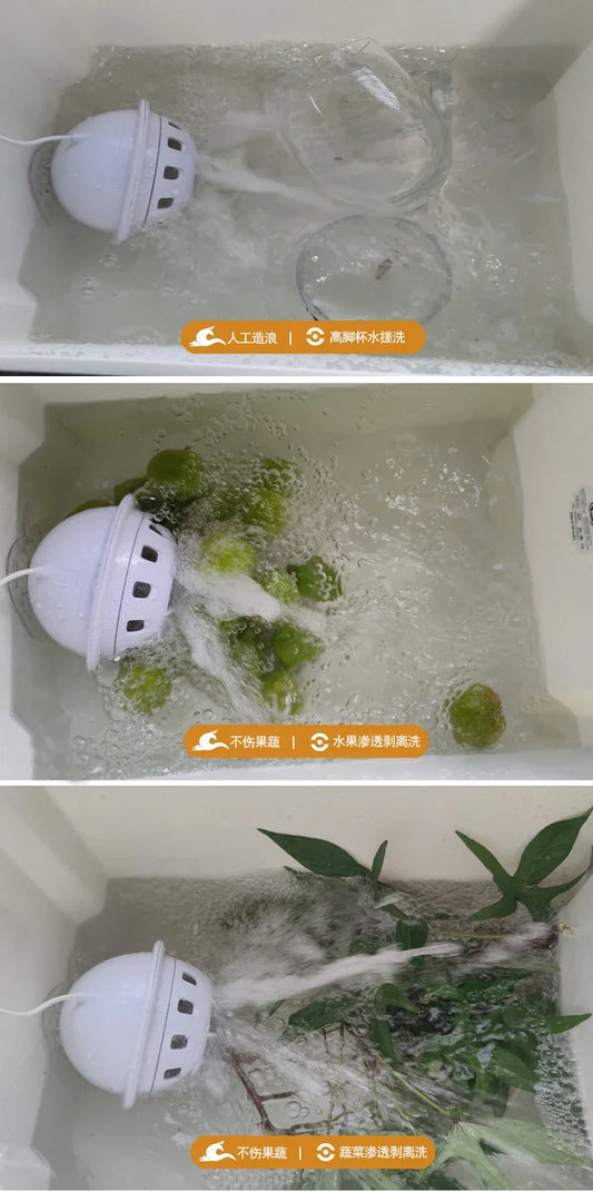 USB Portable Ultrasonic Dishwasher - Effortlessly Clean Dishes, Fruits, Vegetables, Seafood and La