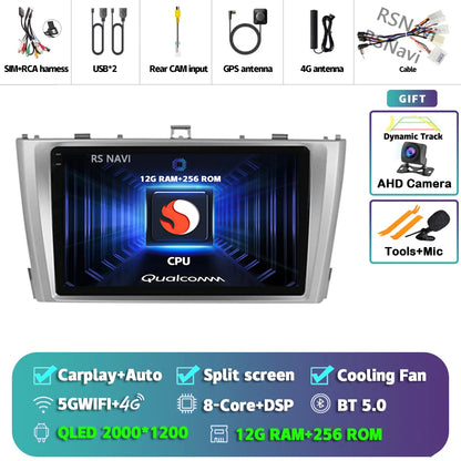 Android 14 Car Radio For Toyota Avensis T27 2009 - 2015 Navigation GPS Multimedia Player Stereo wifi+4G Carplay auto video 2din