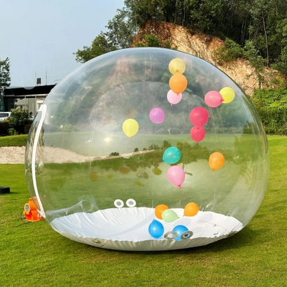 Christmas Inflatable Snow Globe 10ft Giant Transparent Bubble Tent Outdoor with Blower IBubble Igloo Tent Christmas Inflatable