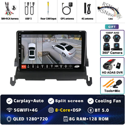 Android 14 CarPlay Car Radio for Dodge Journey 2009 2010 2011 2012 Multimedia Navigation GPS Stereo Auto video Head Unit 2 DIN