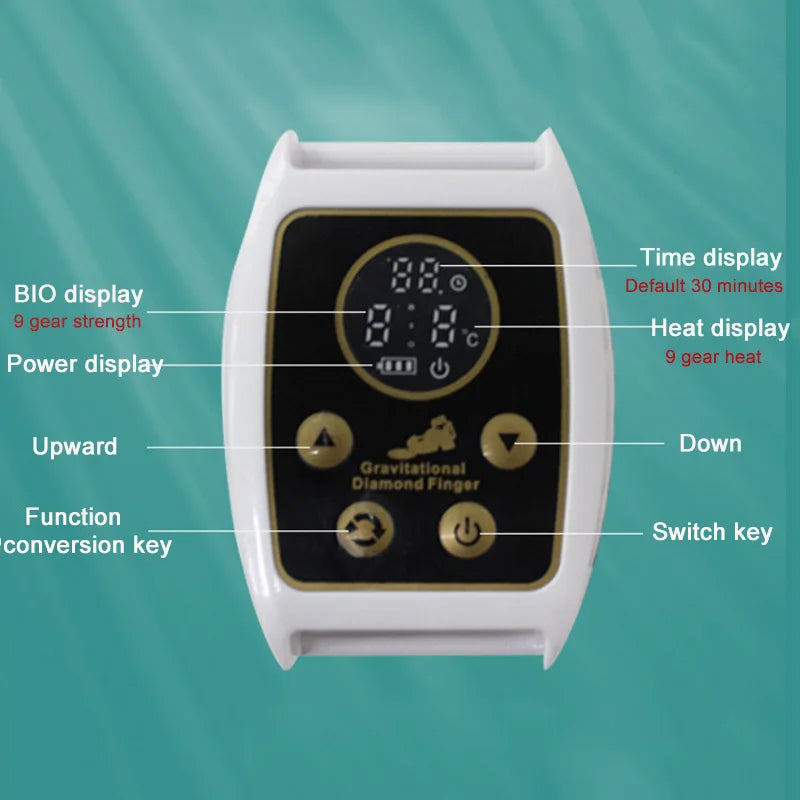 RF EMS Infrared Golden Finger Beauty Machine Radio Frequency Microcurrent Face Lifting Body Massage Gravitational Diamond Finger