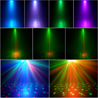 U`King 30W Mini Stage Disco Light Rotating Magic Ball Light With Bracket Remote Control Stage Lighting For KTV Christmas Party