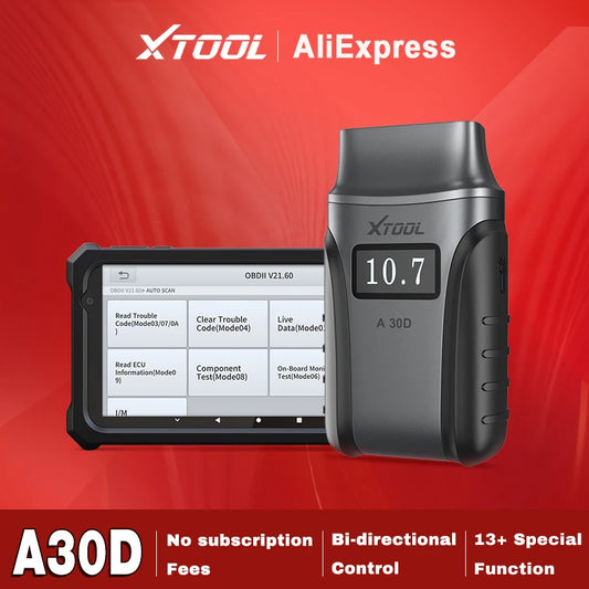 XTOOL A30D OBD2 Scanner Full System Code Reader With CAN FD 13 Special Functions Diagnostic Tool for All Car