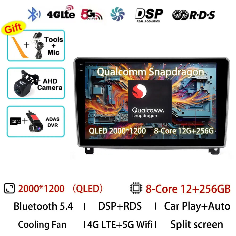 Android 15 Car Radio For Peugeot 407 1 2004 - 2011 GPS Multimedia Player Navi Wireless Carplay DSP BT Head Unit 360 Camera Video