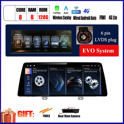 For BMW X3 G01 X4 G02 2018 2019 Car Carplay 12.3 Inch Android Touch Screen Monitor Stereo Speakers Radio Multimedia Player Auto