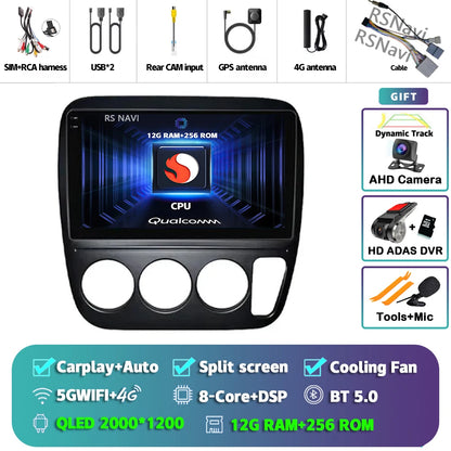 Android 14 Carplay Auto Car Radio For Honda CRV CR-V 1997-2001 Multimedia Video Player GPS Navigation Autoradio Stereo 2 Din DSP